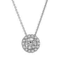 Halo náhrdelník s lab-grown diamantmi Usara