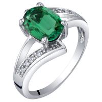 Zlatý prsteň so smaragdom a diamantmi Tahax