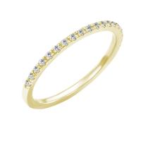 Zlatý eternity prsteň s 1.25mm diamantmi Ogyn