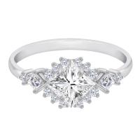 Zásnubný prsteň s princess certifikovaným lab-grown diamantom Nairne