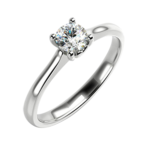 Zásnubné prstene s diamantom Solitér