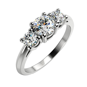 Diamantové zásnubné prstene s tromi kameňmi