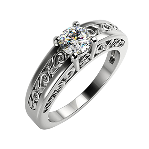 Zásnubné prstene s diamantmi vo vintage štýle