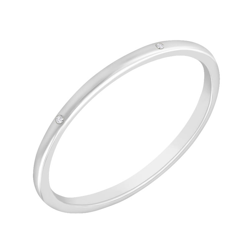 Minimalistický prsteň s lab-grown diamantmi a pánský komfortný prsteň Britta 102260