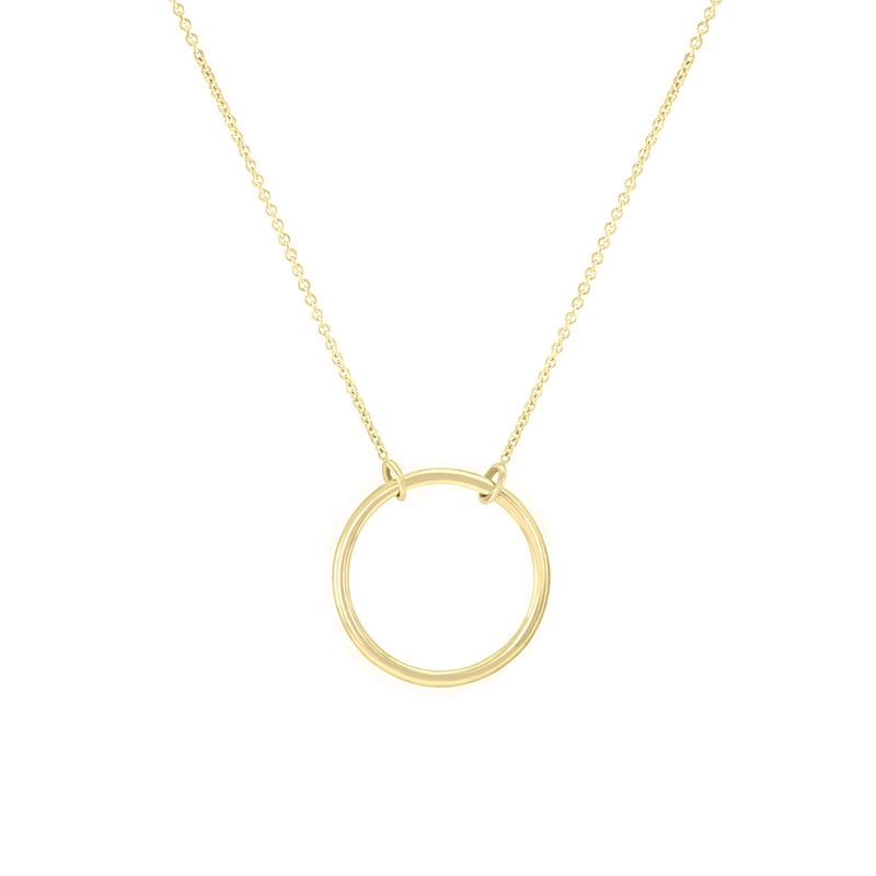 Strieborný náhrdelník minimalistického tvaru Karma