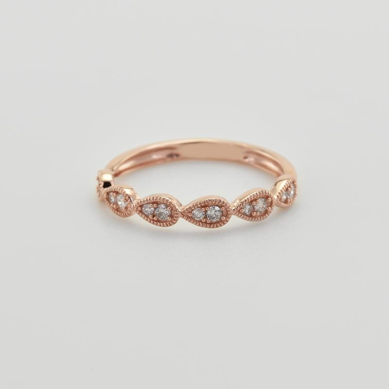 Strieborný eternity prsteň s lab-grown diamantmi Ebba 104740