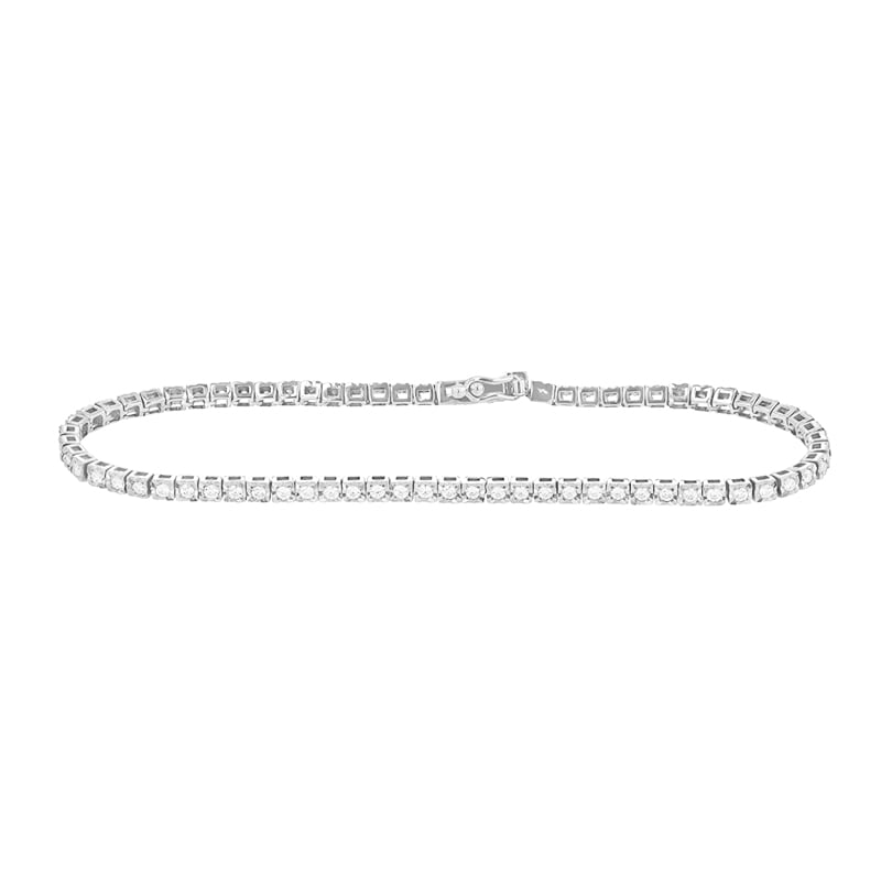 Elegantný strieborný náramok s diamantmi Dorian