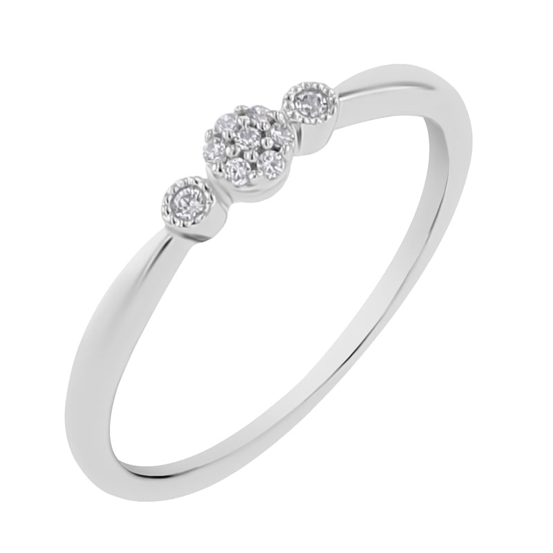 Minimalistický prsteň s lab-grown diamantmi Griff