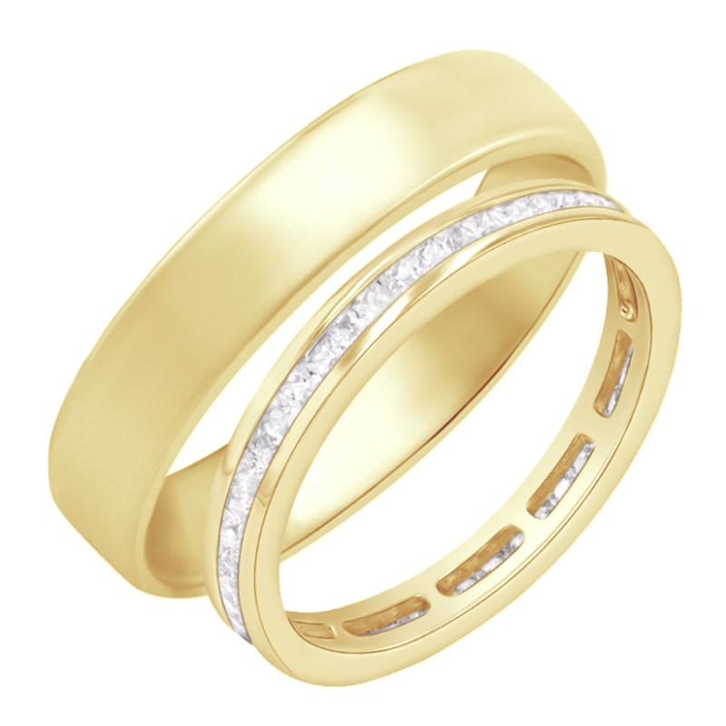 Eternity obrúčka s diamantmi a komfortný prsteň Teppo 111150