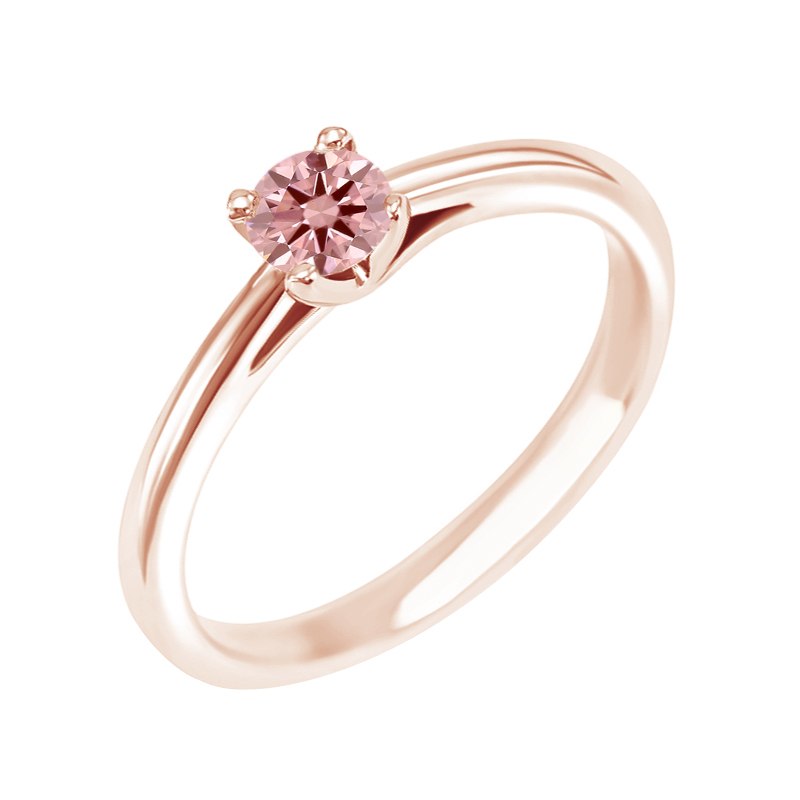 Zásnubný prsteň s certifikovaným fancy pink lab-grown diamantom Katya 113700