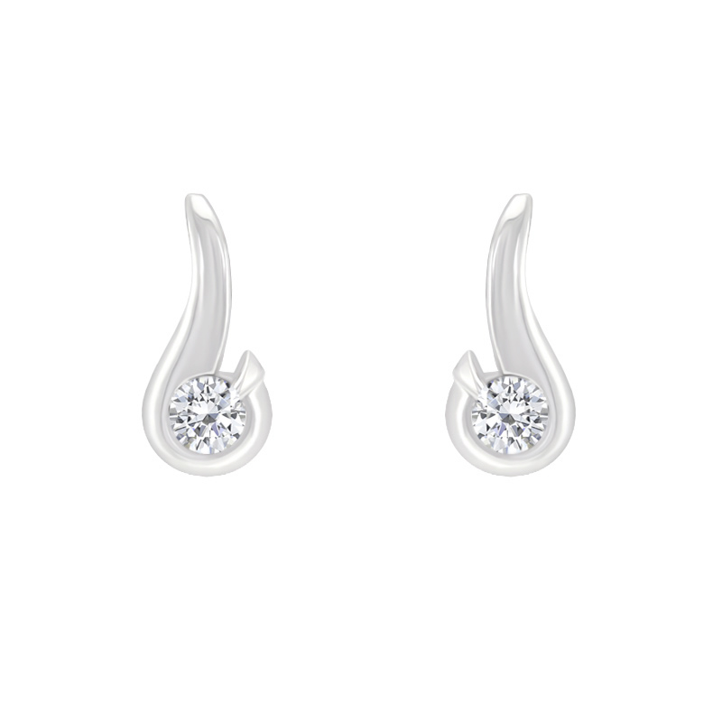 Elegantné náušnice s 0.20 ct diamantmi Janine