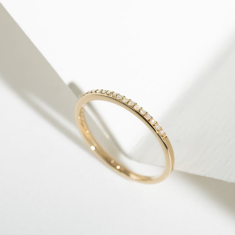 Zlatá eternity obrúčka s diamantmi Maura