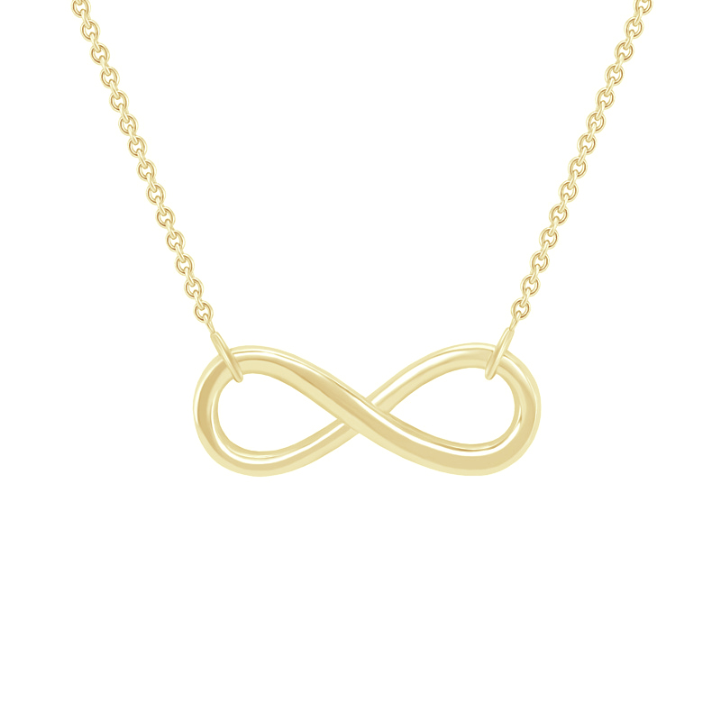 Strieborný náhrdelník Infinity 123630