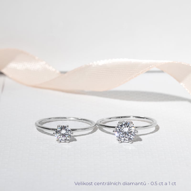 Zásnubný prsteň s lab-grown diamantom Birdie 125020
