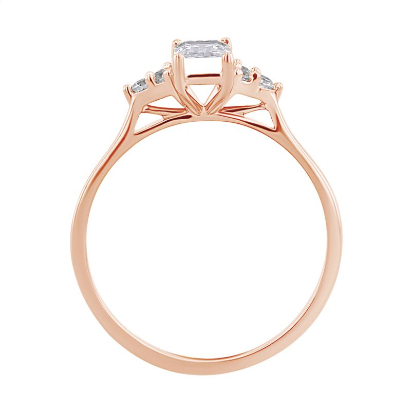 Zásnubný prsteň s emerald diamantom Rhea 125950