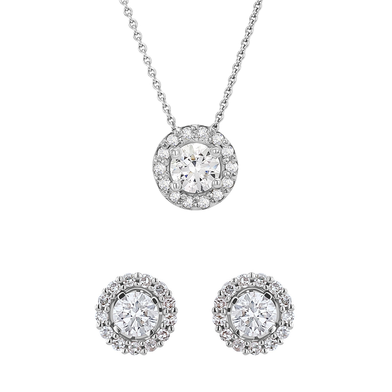 Halo kolekcia šperkov s IGI certifikovanými 0.30ct lab-grown diamantmi Arjan