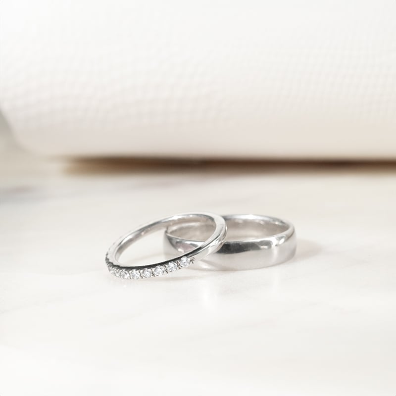 Eternity platinový prsteň s 1.75mm diamantmi Anaya