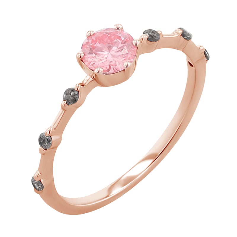 Zásnubný prsteň s certifikovaným fancy pink lab-grown diamantom Jelena 136500