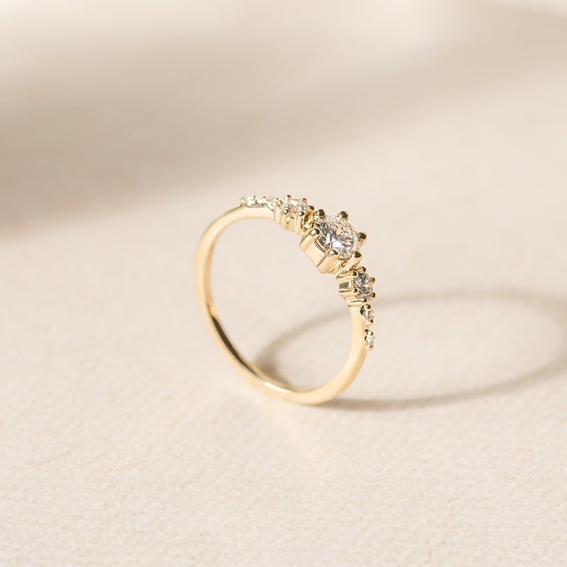 Zásnubný prsteň s lab-grown diamantmi Willa 138380