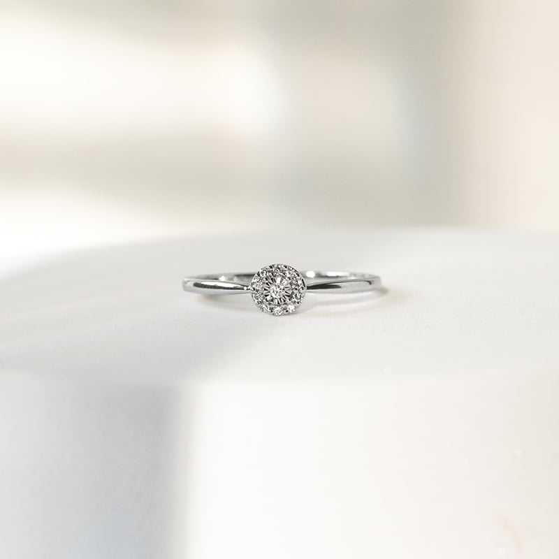Zlatý zásnubný prsteň plný diamantov Laurel 142620