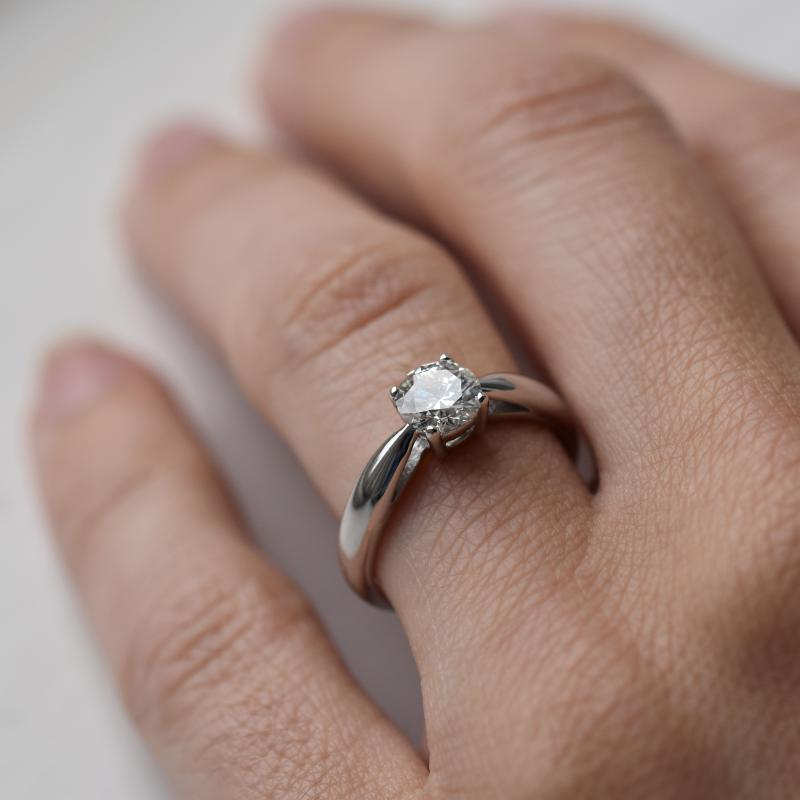 Zásnubný zlatý prsteň s diamantom Danre 16250