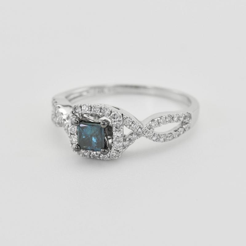 Diamantový zlatý prsteň 35710
