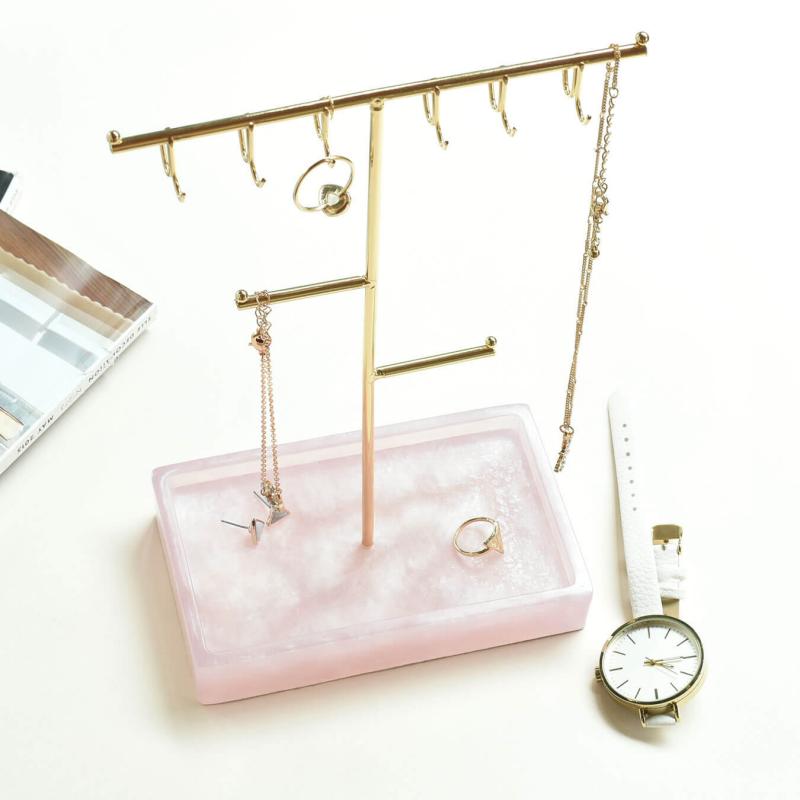 Rose gold stojan na šperky 40960