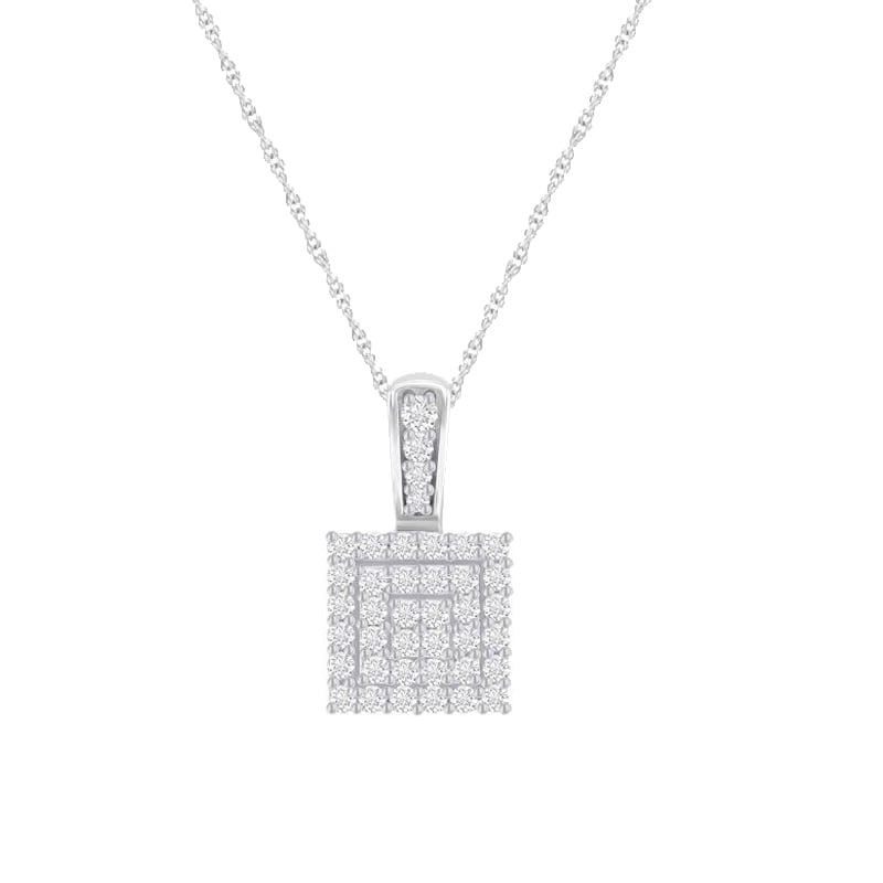 Diamantový štvorcový prívesok Lorelle 41430