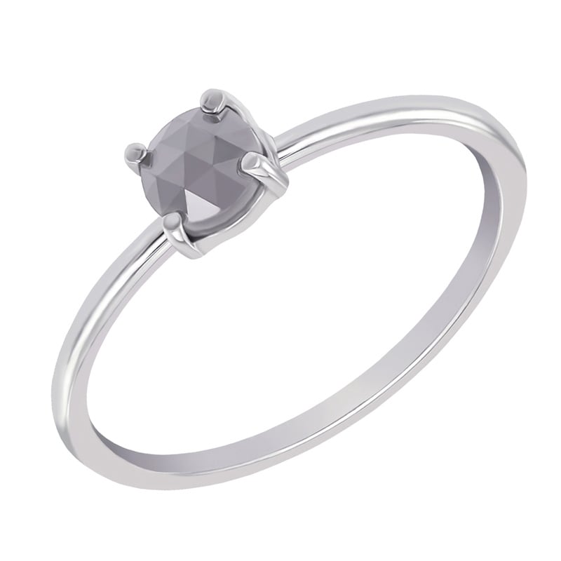 Zlatý prsteň se salt´n´pepper diamantom Enrico
