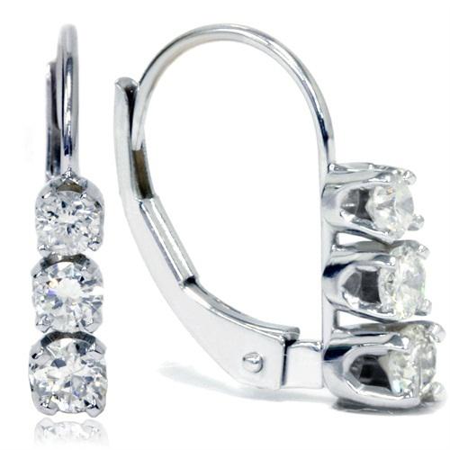 Diamantové zlaté náušnice 4770