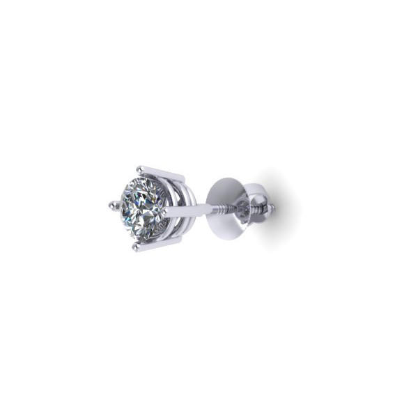 Zlaté jednoduché náušnice s 0.32ct diamantmi Durell 5800