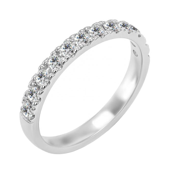 Diamantový eternity prsteň z platiny 