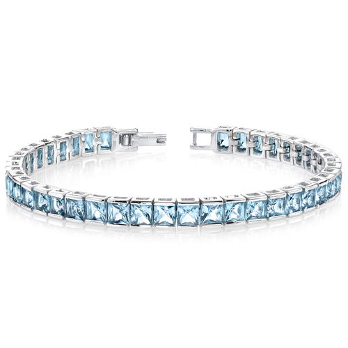 Strieborný náramok s 16.75 ct švajčiarskymi topásmi Arlie