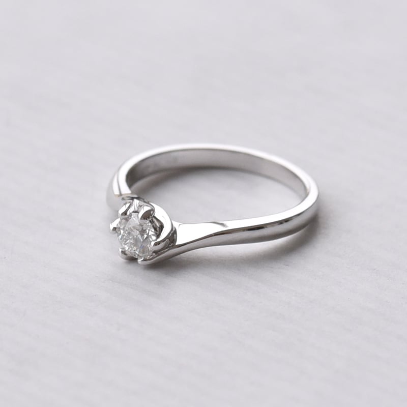 Zlatý zásnubný prsteň s diamantom Hesta 72250