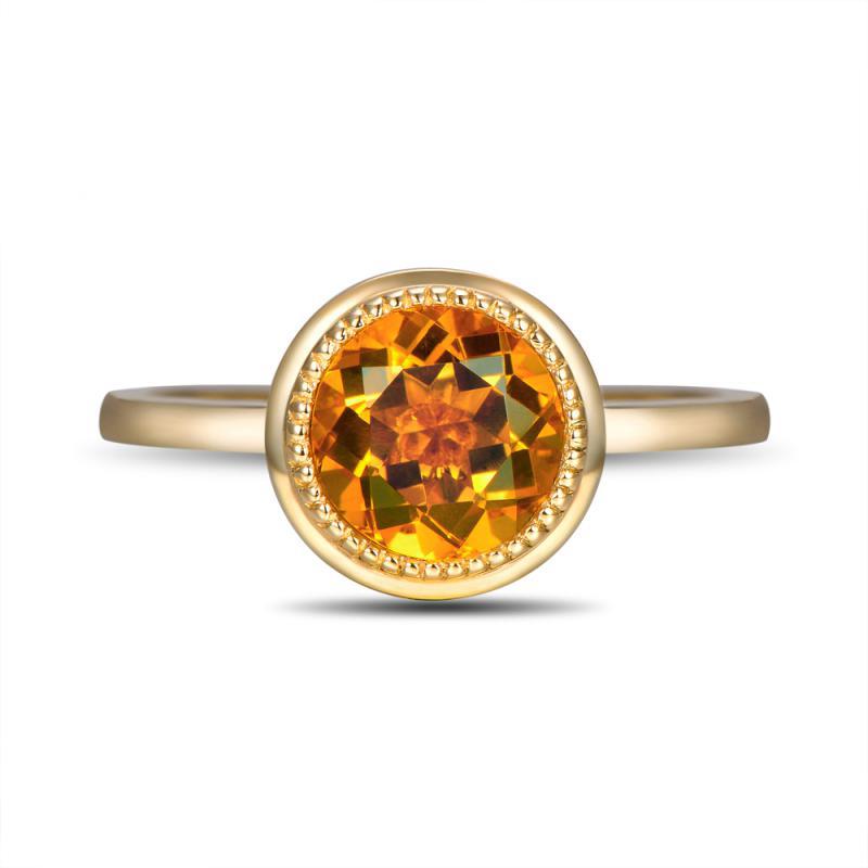 Zlatý prsteň s 1.65ct citrínom Birdita