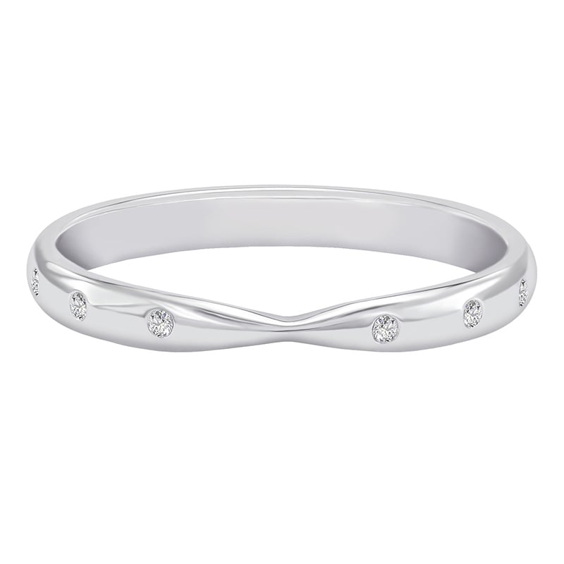 Minimalistický eternity prsteň s lab-grown diamantmi Ovone 101351