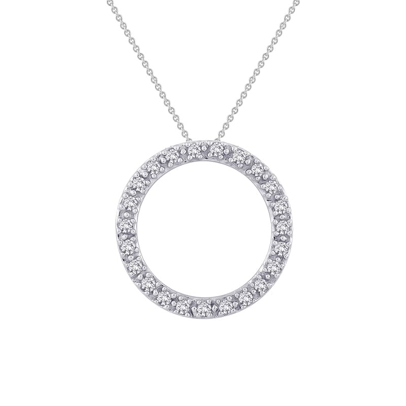 Strieborný karma prívesok s lab-grown diamantmi Adara