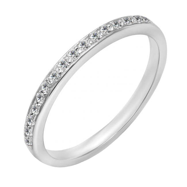 Eternity prsteň s 1.50mm moissanitmi Lorne