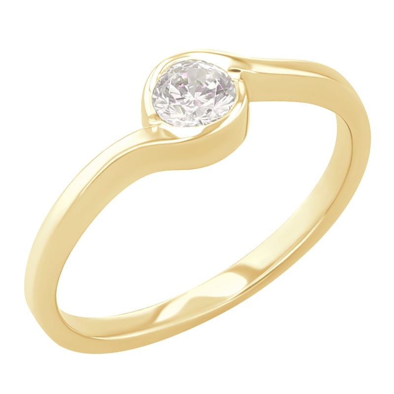 Zásnubný prsteň s diamantom Zeryka 122011