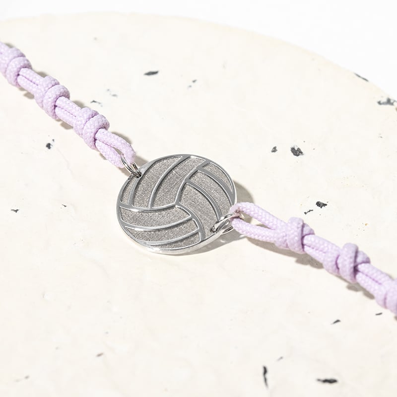 Povrázkový náramok lopta s gravírom vašej voľby Volleyball