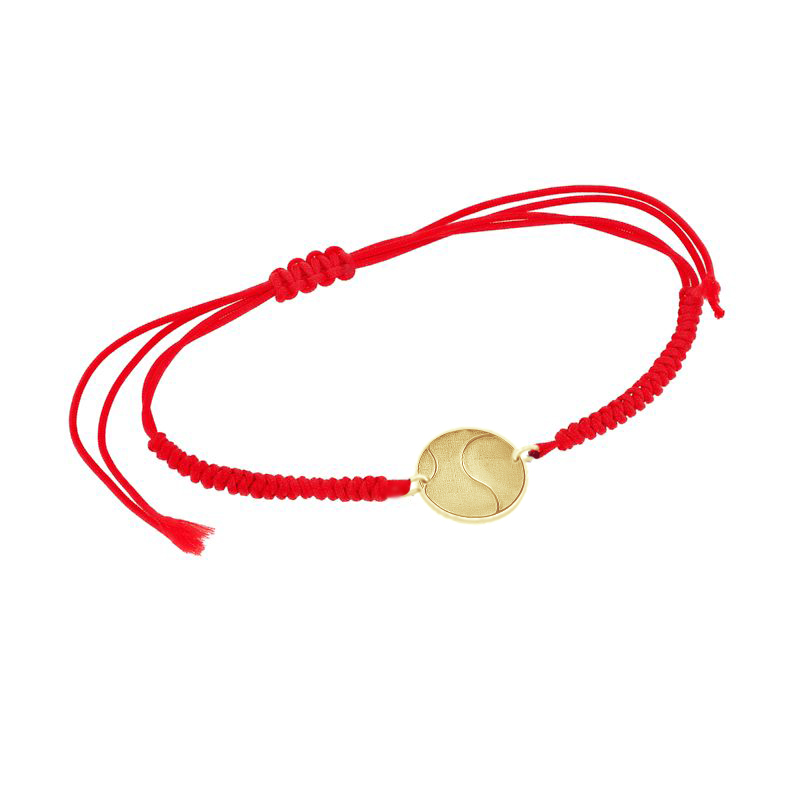 Povrázkový náramok lopta s gravírom vašej voľby Tennis