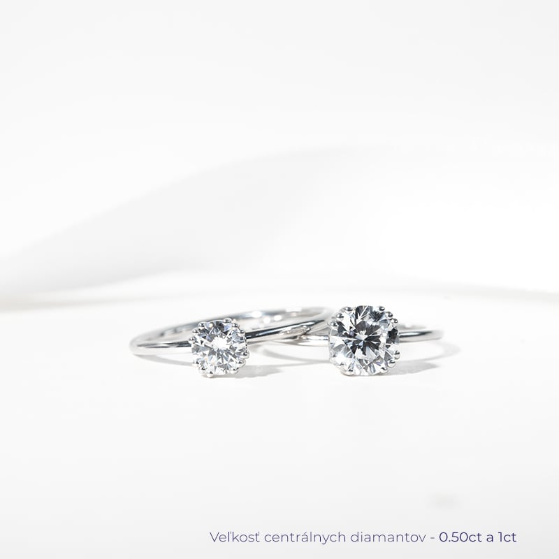 Zásnubný prsteň s lab-grown diamantom Evelle 127631