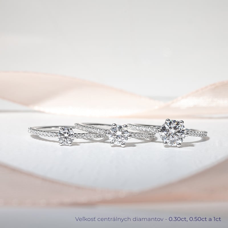 Zásnubný prsteň s lab-grown diamantmi Deloris 128121
