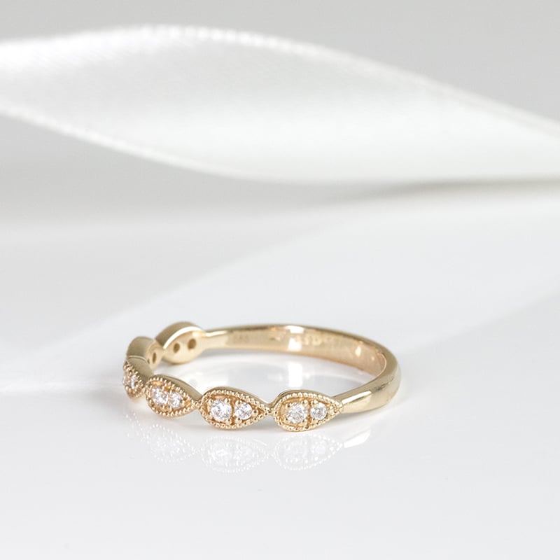Strieborný eternity prsteň s lab-grown diamantmi Ebba 128681