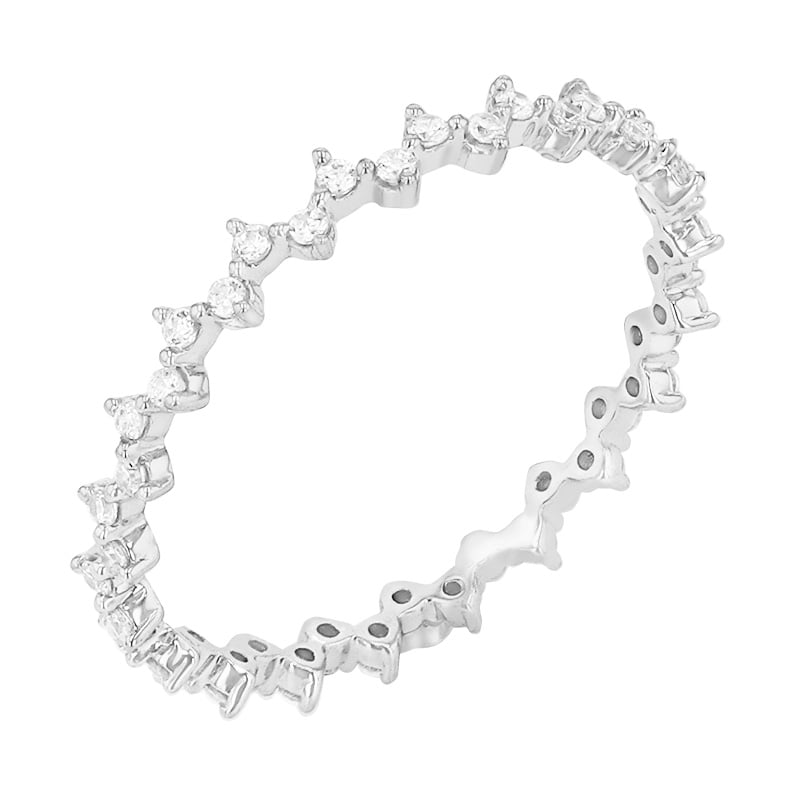 Eternity prsteň s lab-grown diamantmi Euclides