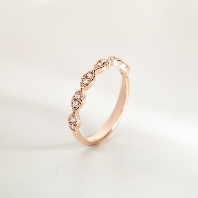 Strieborný nežný eternity prsteň s lab-grown diamantmi Jelani