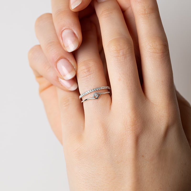 Zlatý zásnubný prsteň s lab-grown diamantmi Laurena 148041