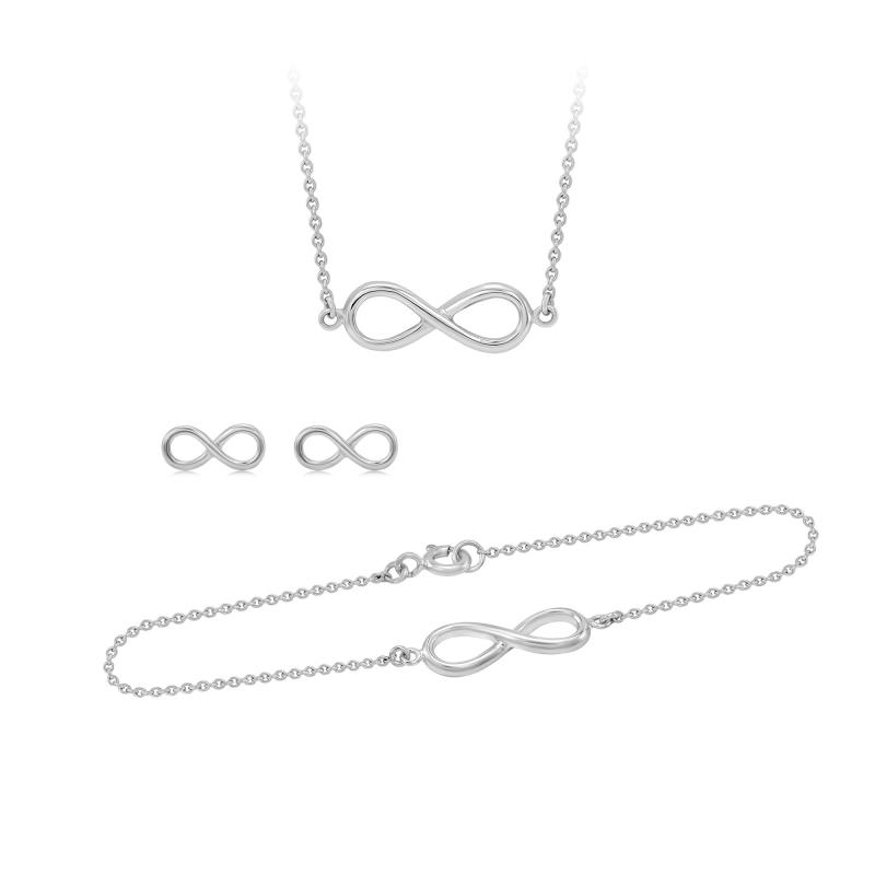 Zlatá fashion kolekcia šperkov s motívom nekonečna Infinity