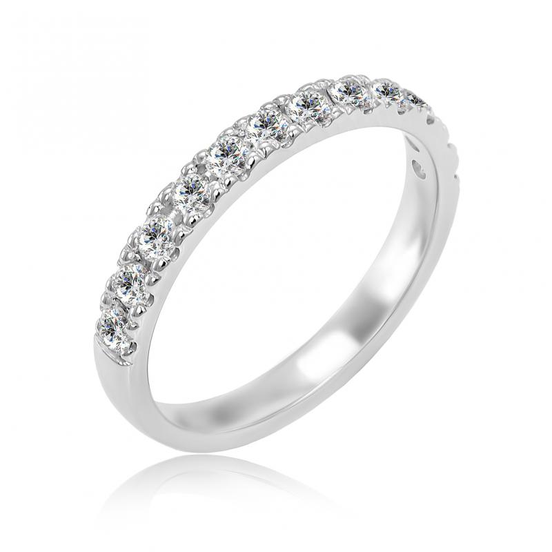 Diamantový eternity prsteň z platiny Elax 22811
