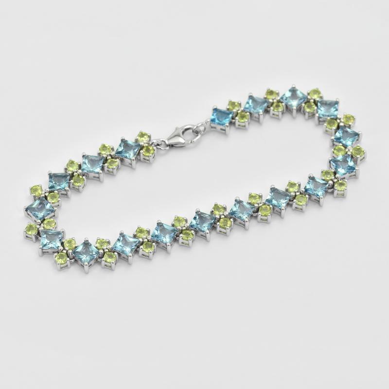 Topásový 17.5ct náramok zo striebra 5441